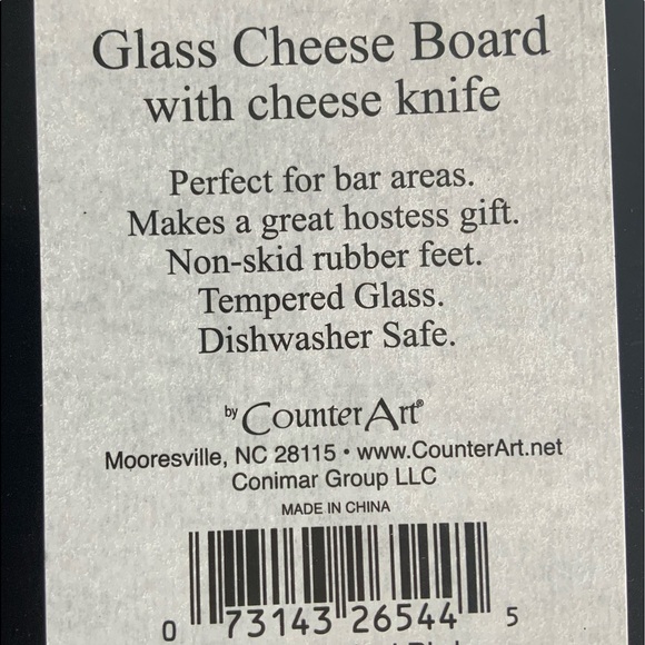 Pineapple Tropical Glass Cheese Board and Cheese Knife Set NEW CounterArt - Picture 7 of 7